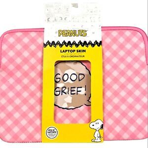 My TagAlongs X Peanuts, "Good Grief,"‎ Checkered Laptop Skin